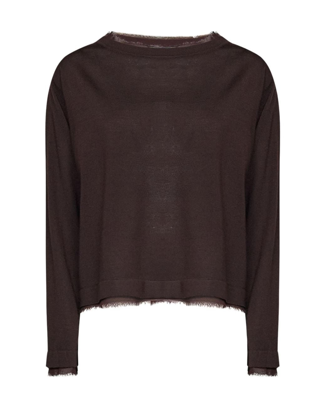 Kaos Brown Long-Sleeved Sweater