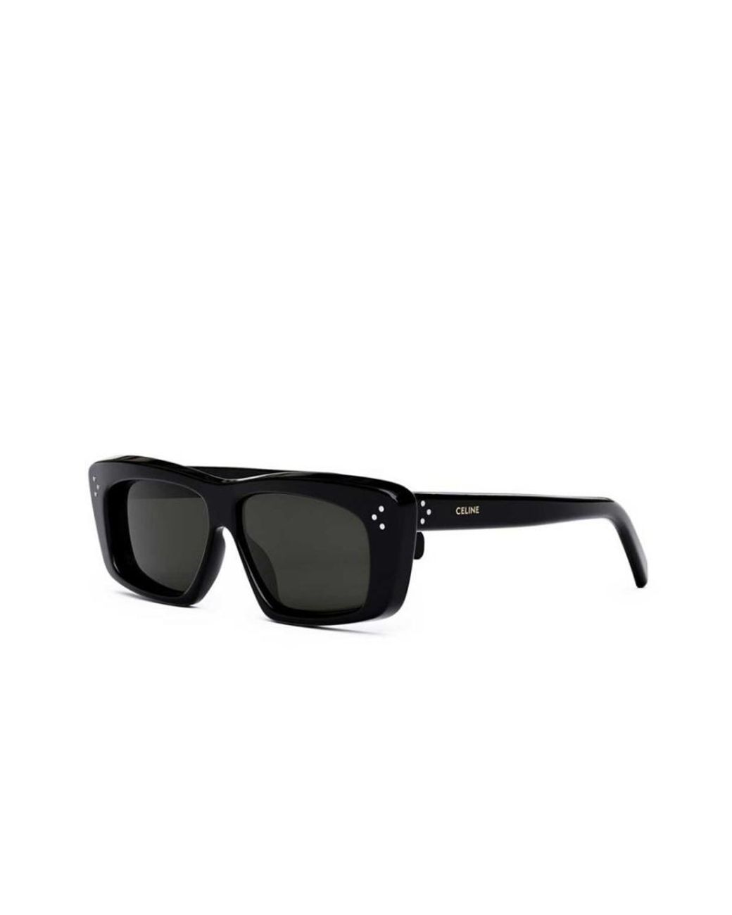 Céline Black Side Logo Print Detail Sunglasses