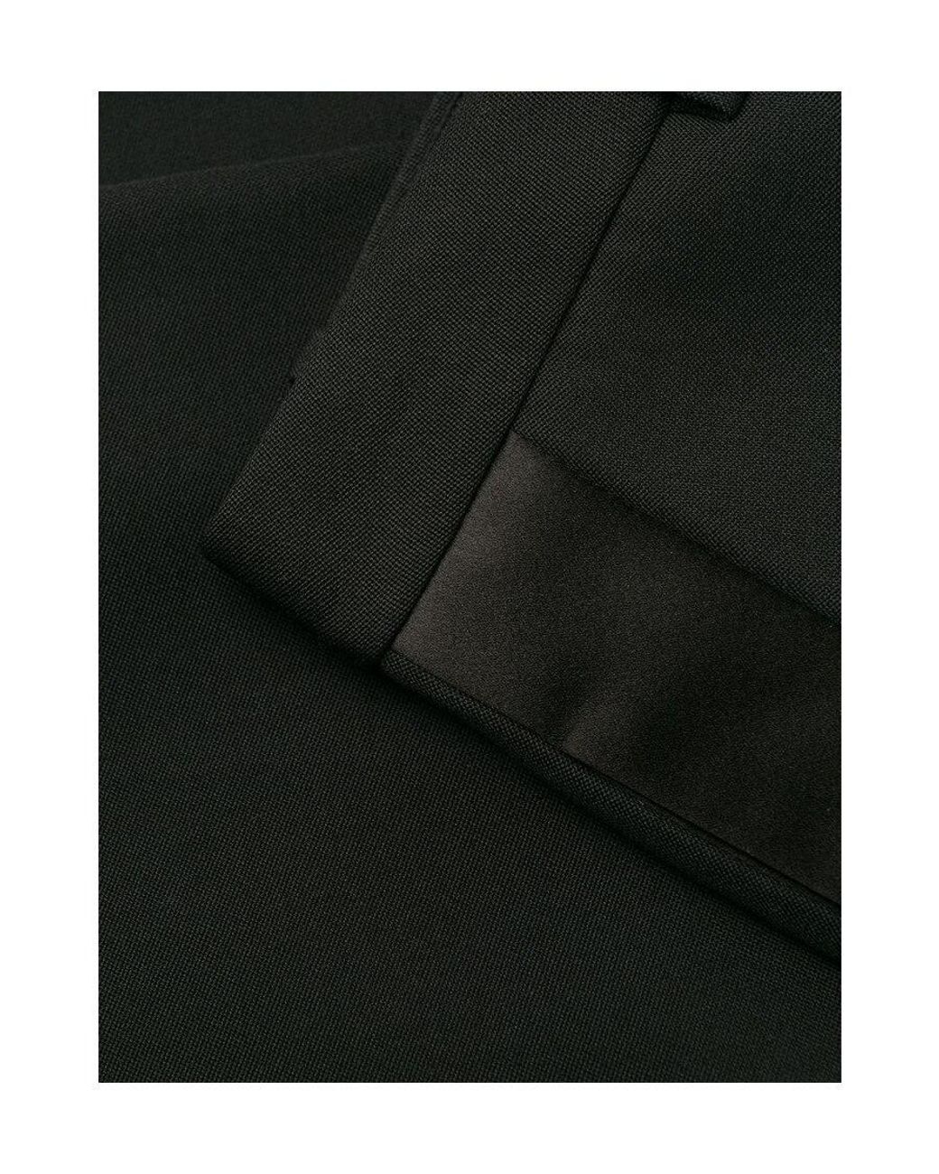 Givenchy Black Contrasting Trim Tuxedo Trousers