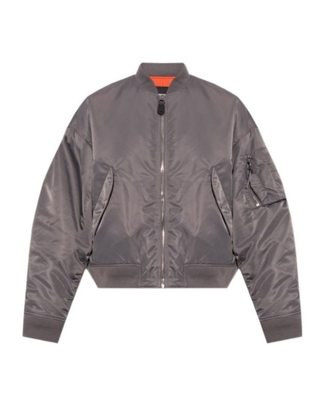 DSquared² Gray Quilted Bomber Jacket for men