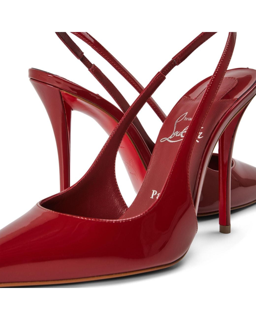 Christian Louboutin Red Polished Stiletto High Heels