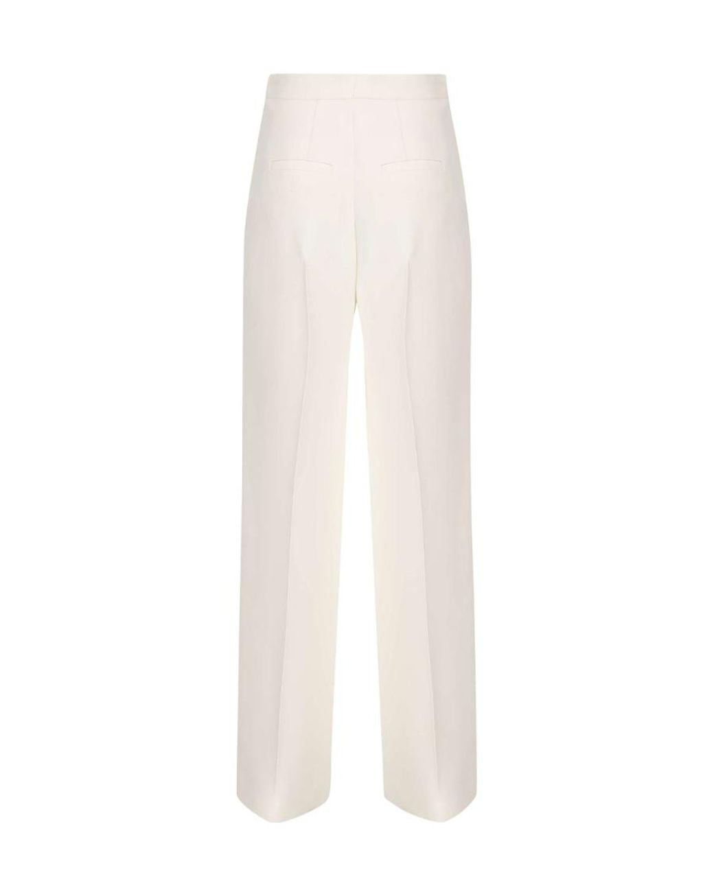 Fendi White High-Waist Tailored Pants