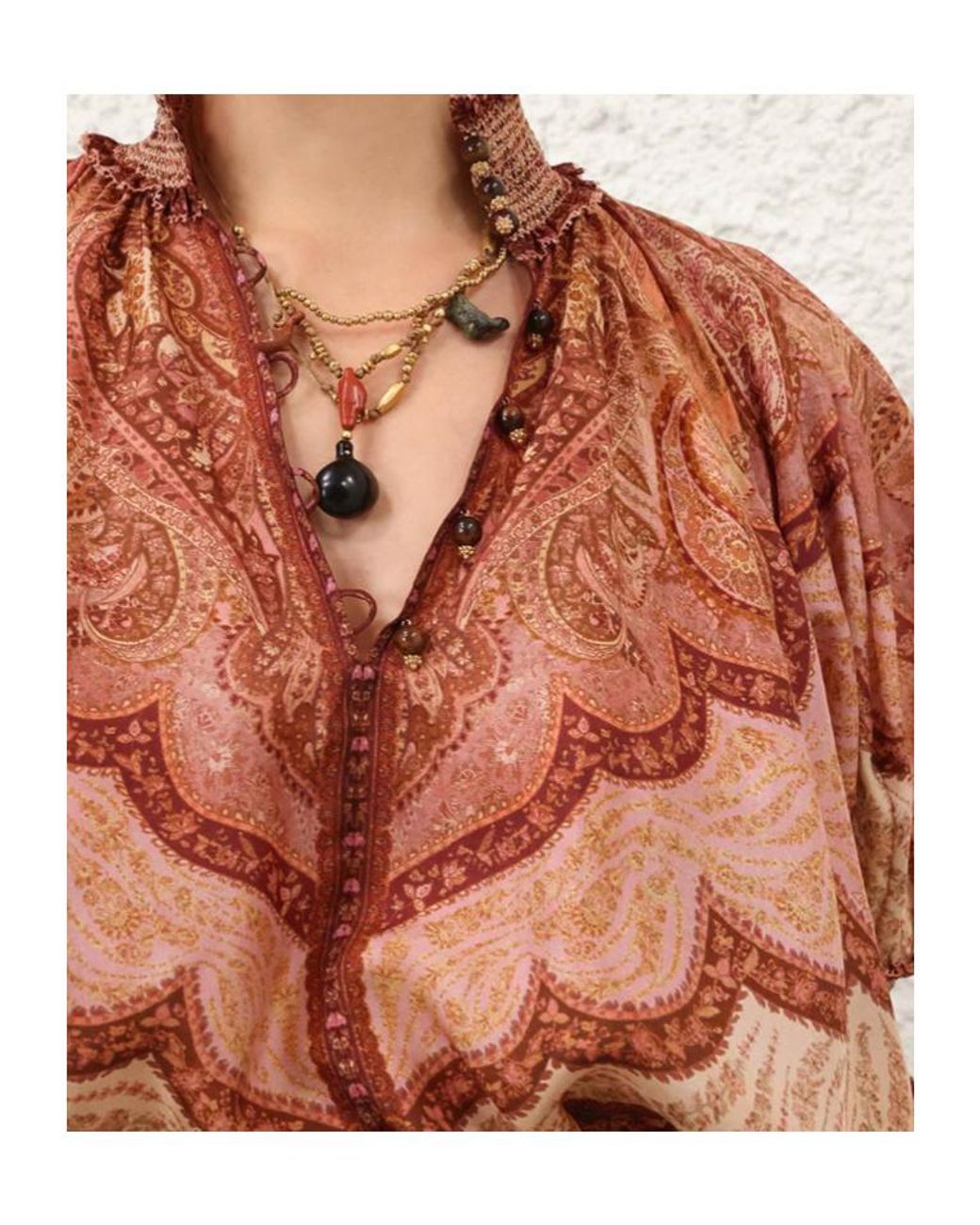 Zimmermann Multicolor Wanderlust Frill Blouse