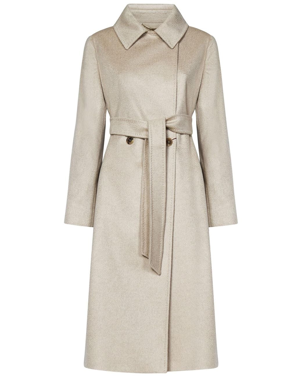 Max Mara Natural Belted Coats