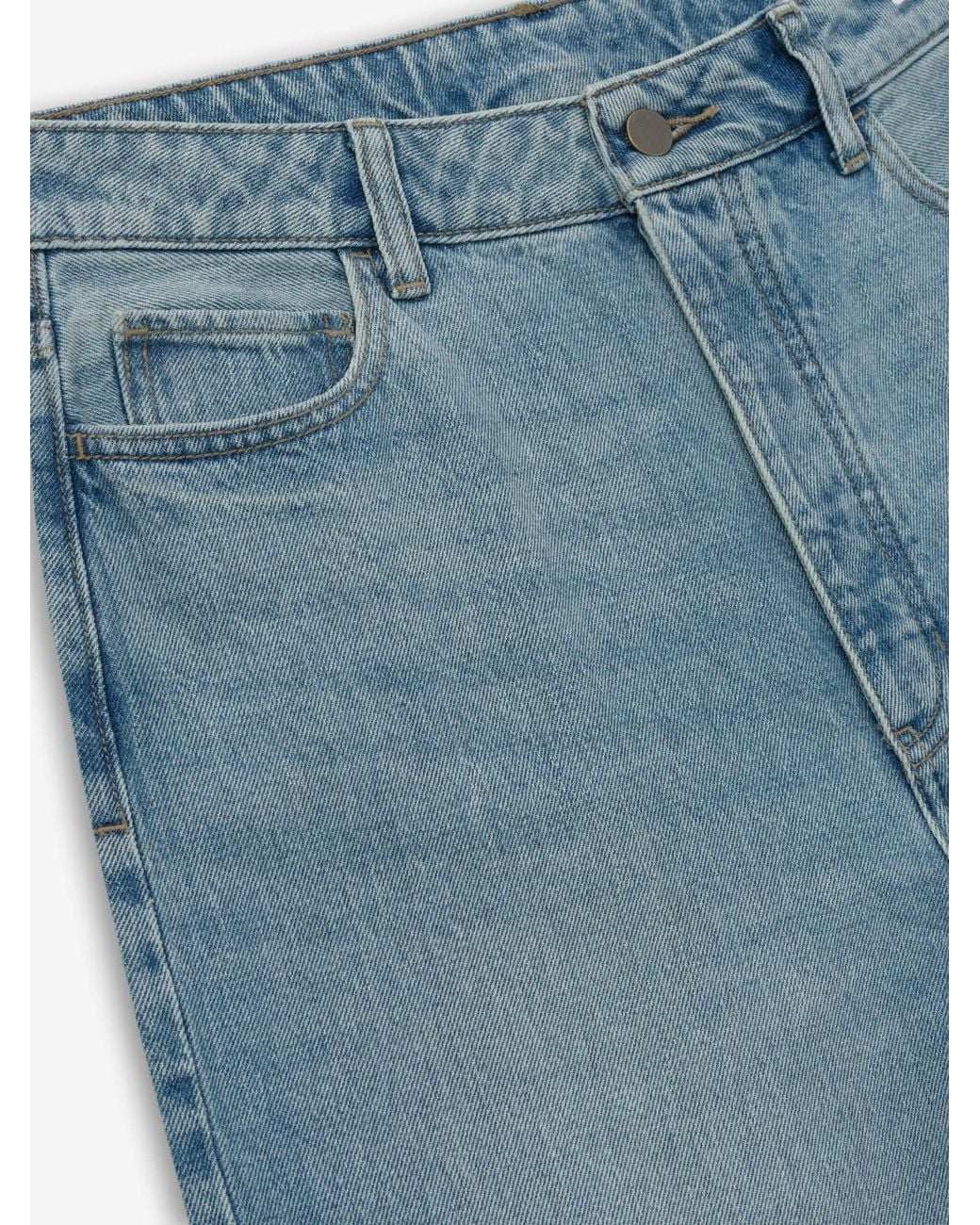 Fear Of God Blue Denim Straight Leg Jeans