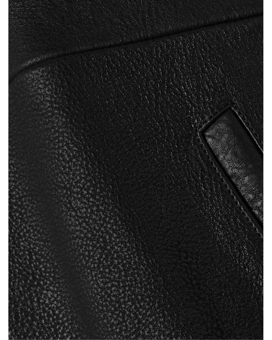 Nour Hammour Black Doran Patchwork Leather Jacket