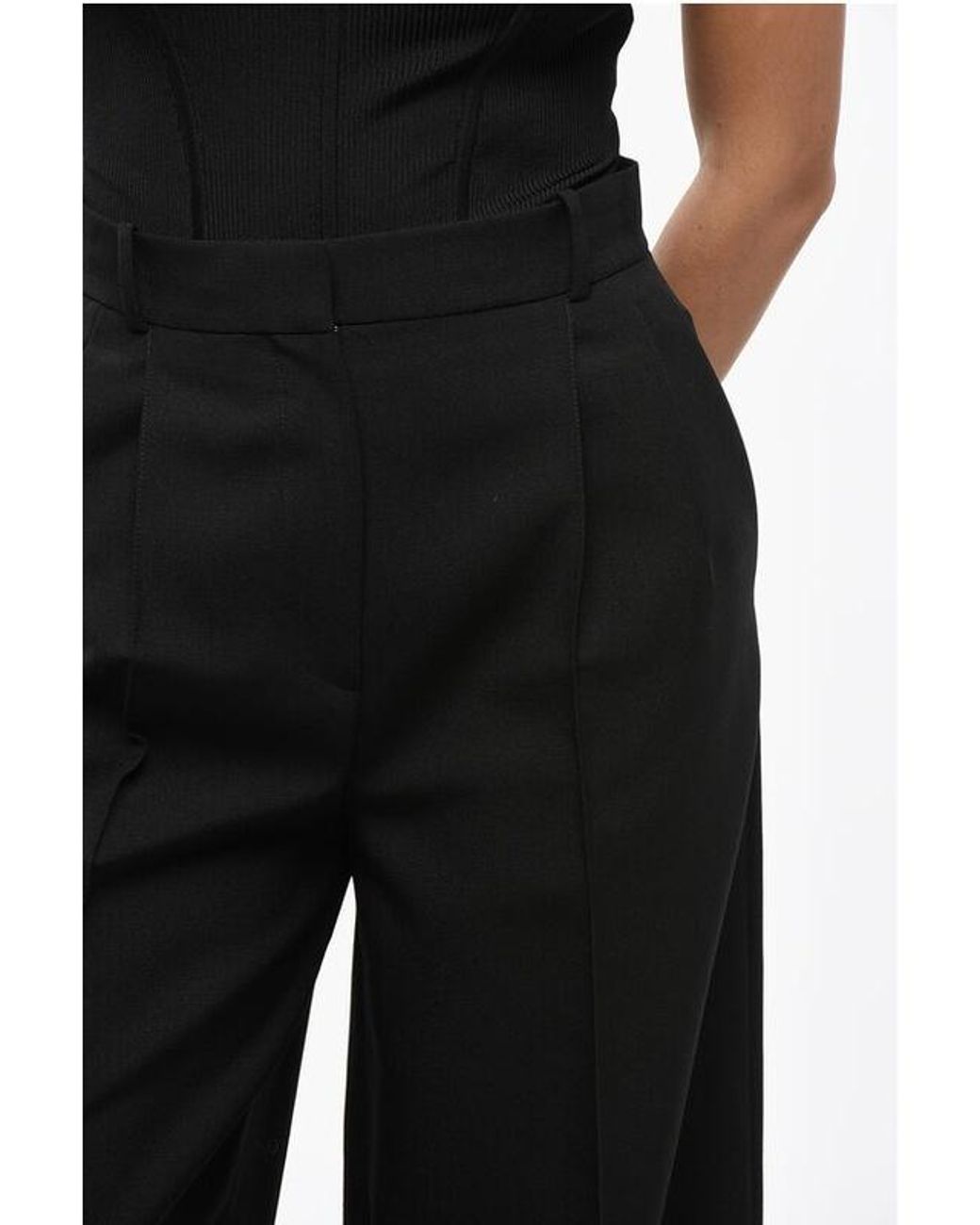 Dior Black Wide-Leg Pants