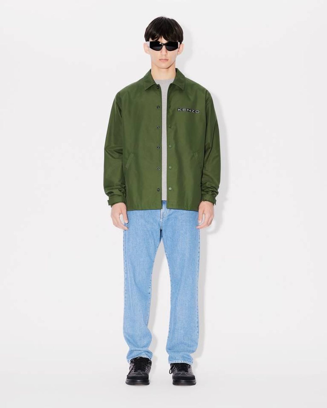 KENZO Green Lucky Tiger' Padded Coach Jacket for men