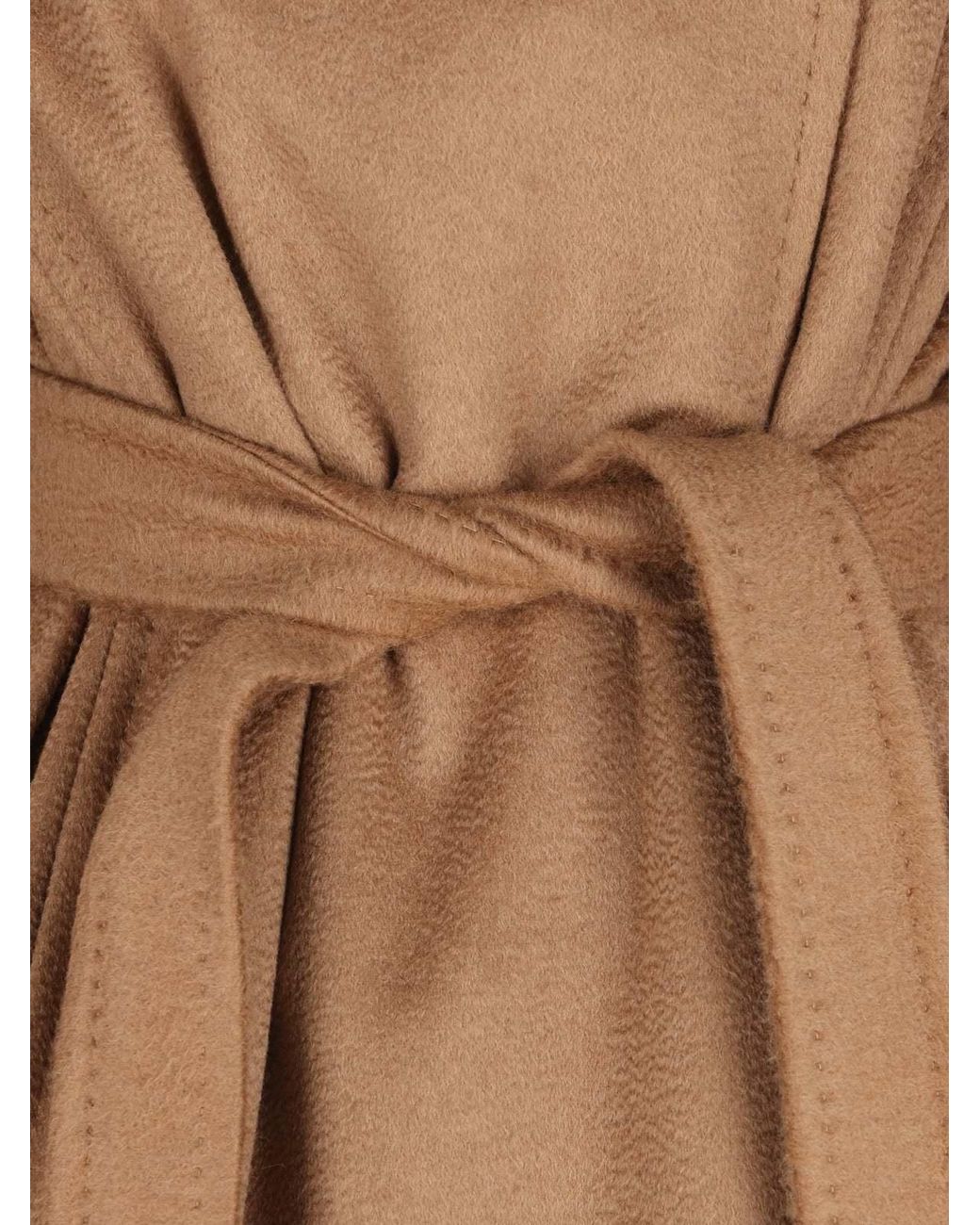 Max Mara Natural Manuela Belted Wrap Coat