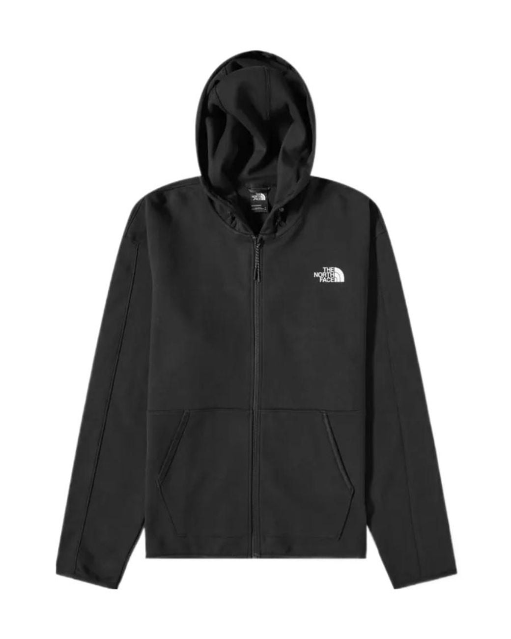 The North Face Black Logo Hooded Zip Jacket for men