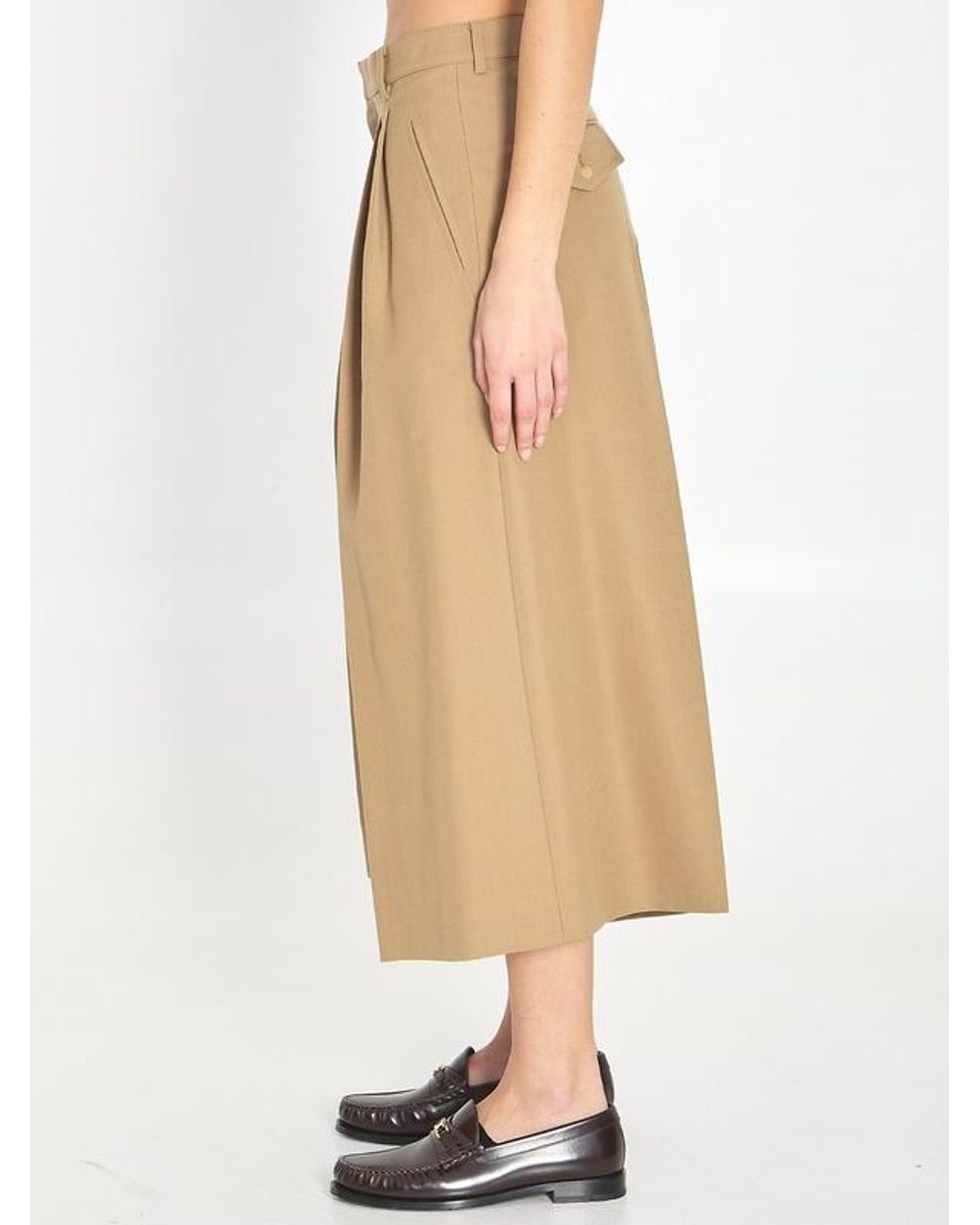 Céline Natural Montauk Cropped Trousers