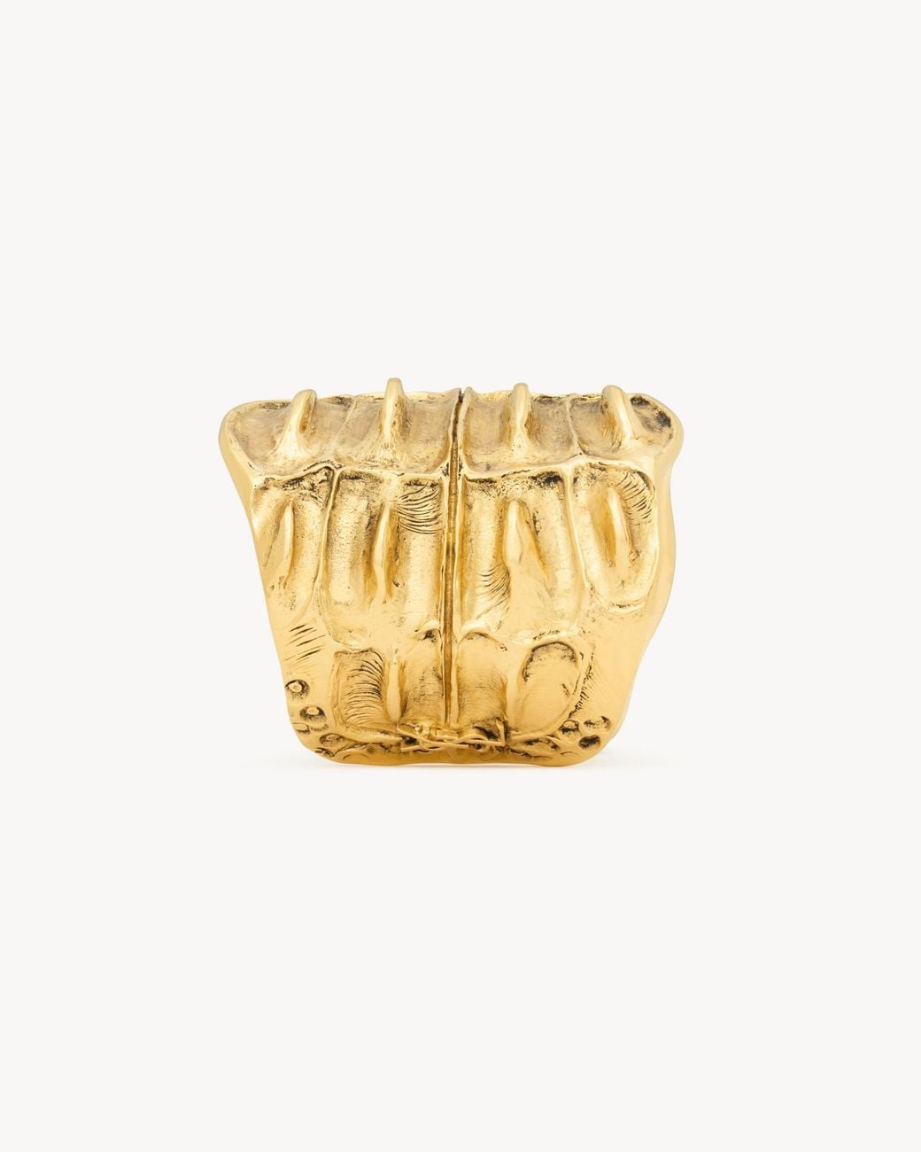 Saint Laurent Metallic Crocodile Cuff