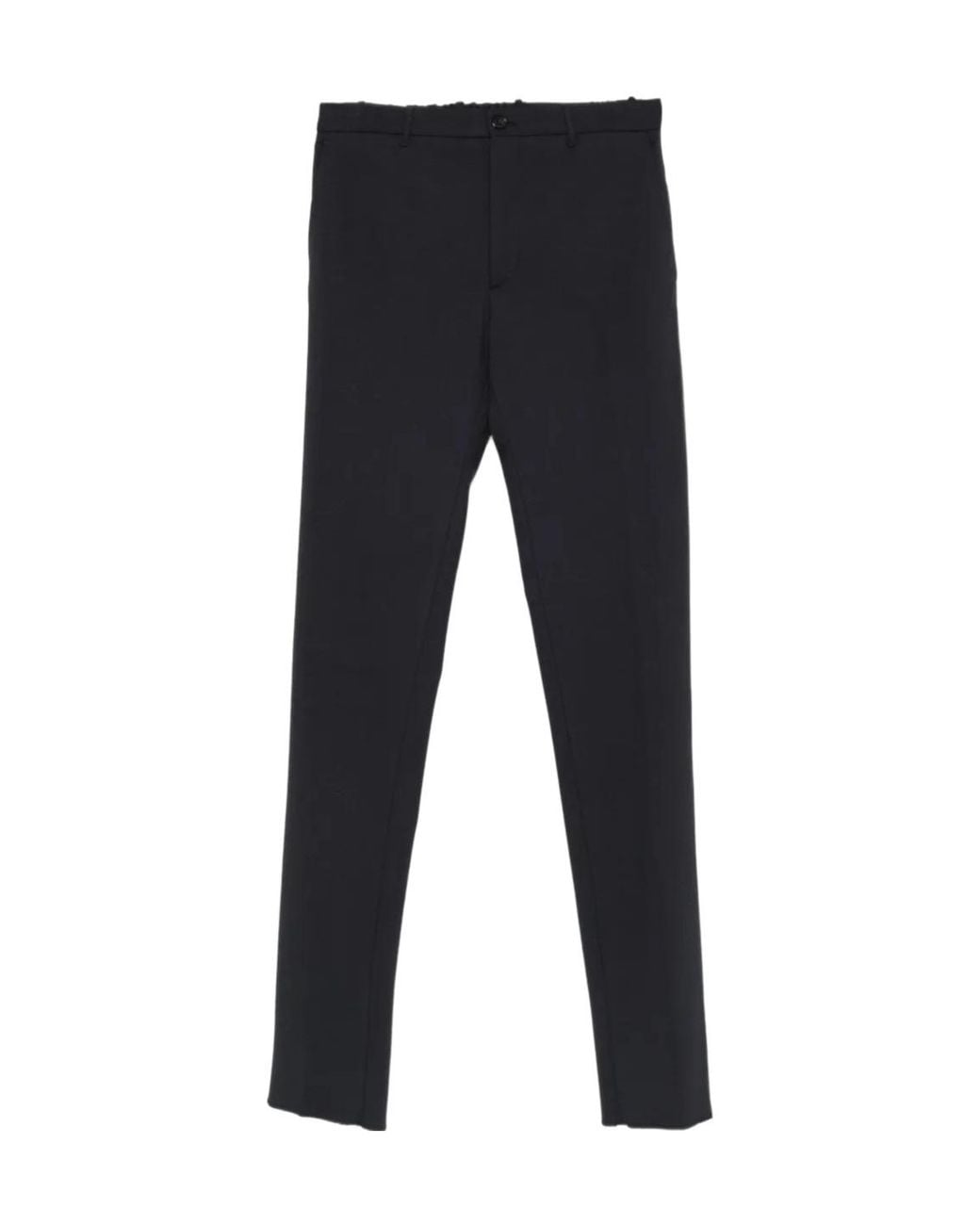 Incotex Blue Elastic-Waistband Trousers for men