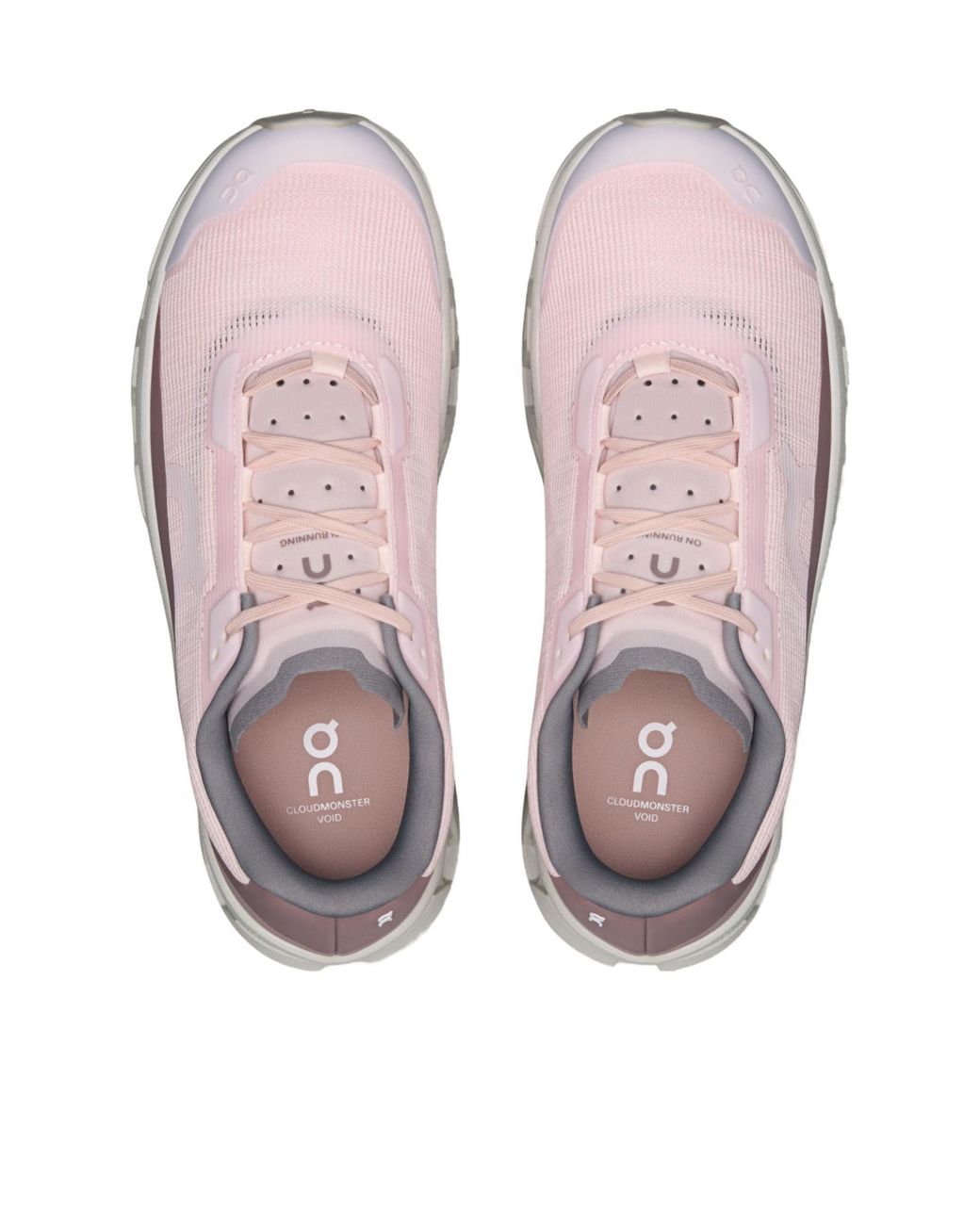 On Shoes Pink Cloudmonster Mesh Low-Top Sneakers