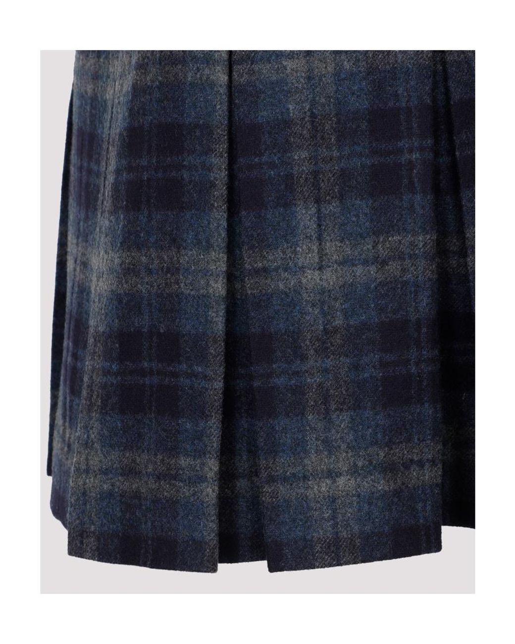 Fabiana Filippi Blue Plaid Skirt