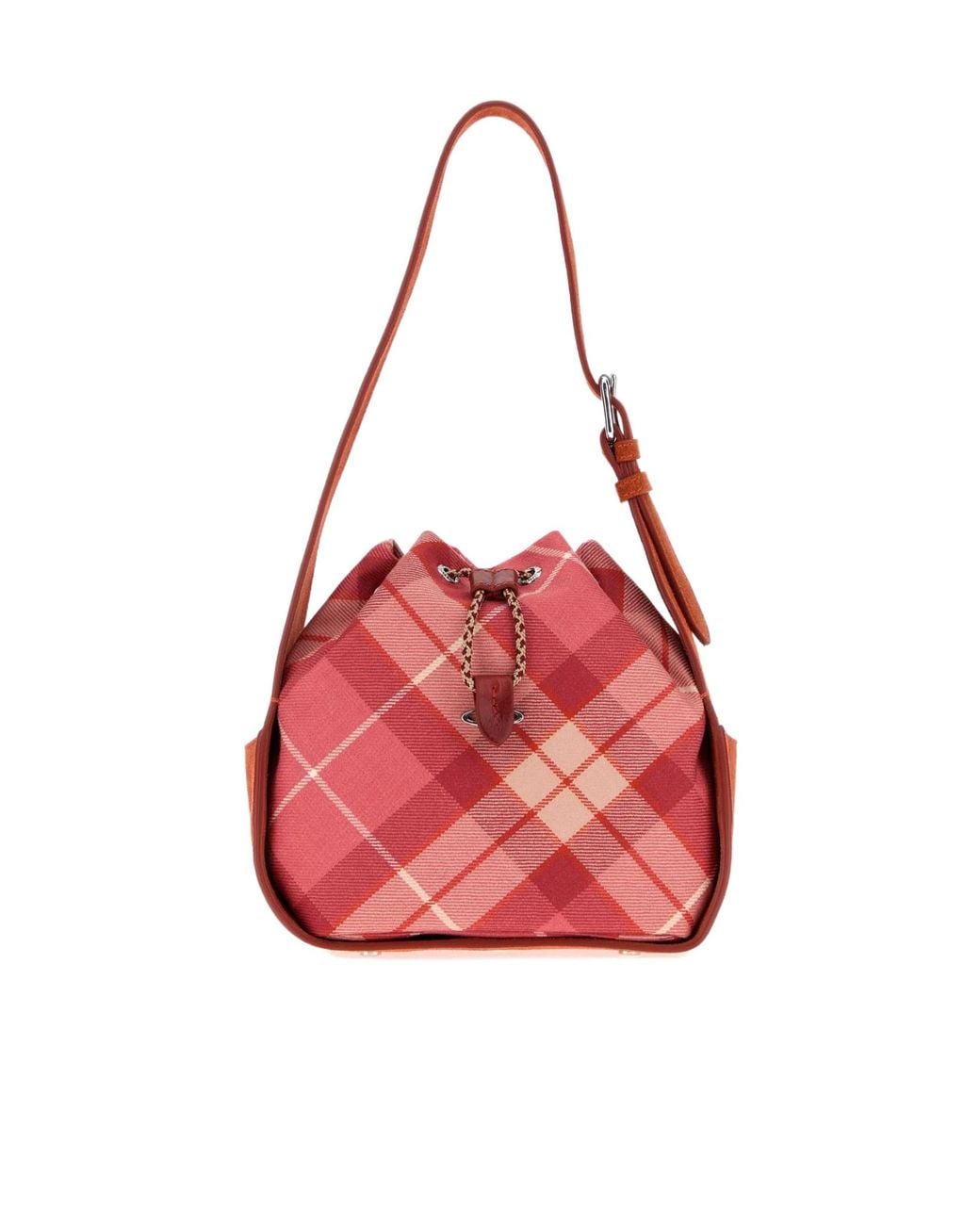 Vivienne Westwood Pink Plaid Shoulder Bag