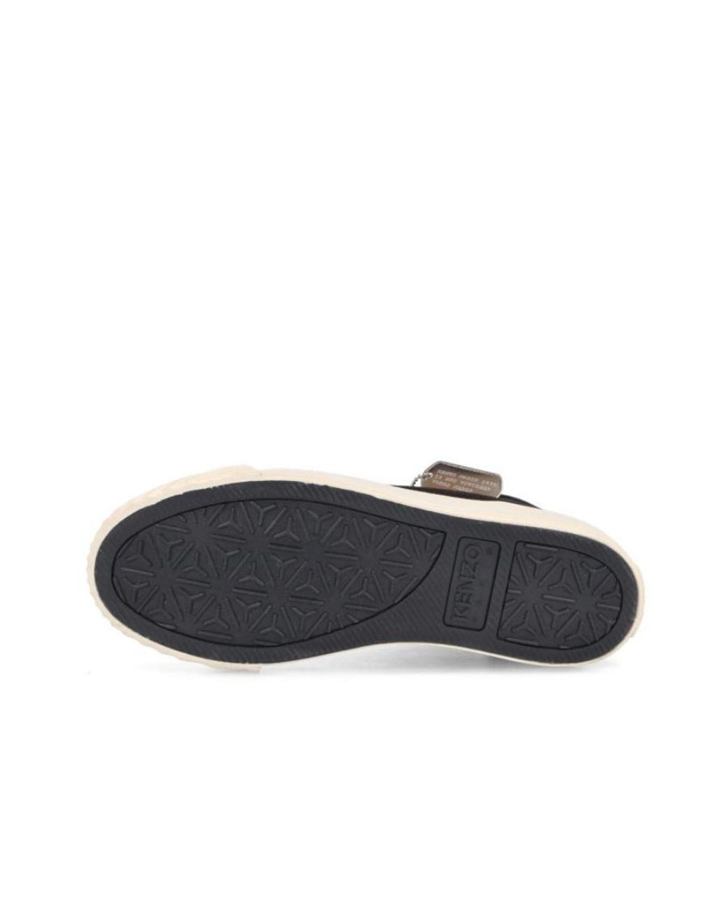 KENZO Black Boke Flower Embroidered High-Top Sneakers for men