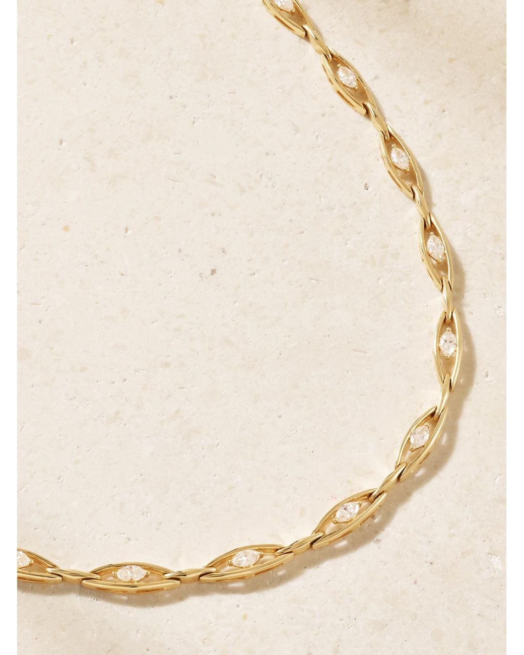 Anita Ko Metallic 18-Karat Diamond Necklace