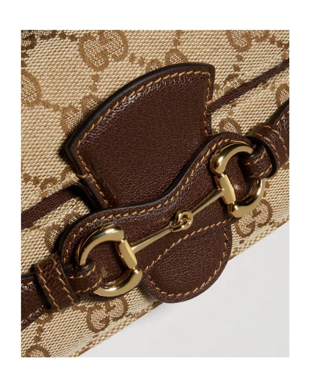 Gucci Natural Chain Horsebit Wallet