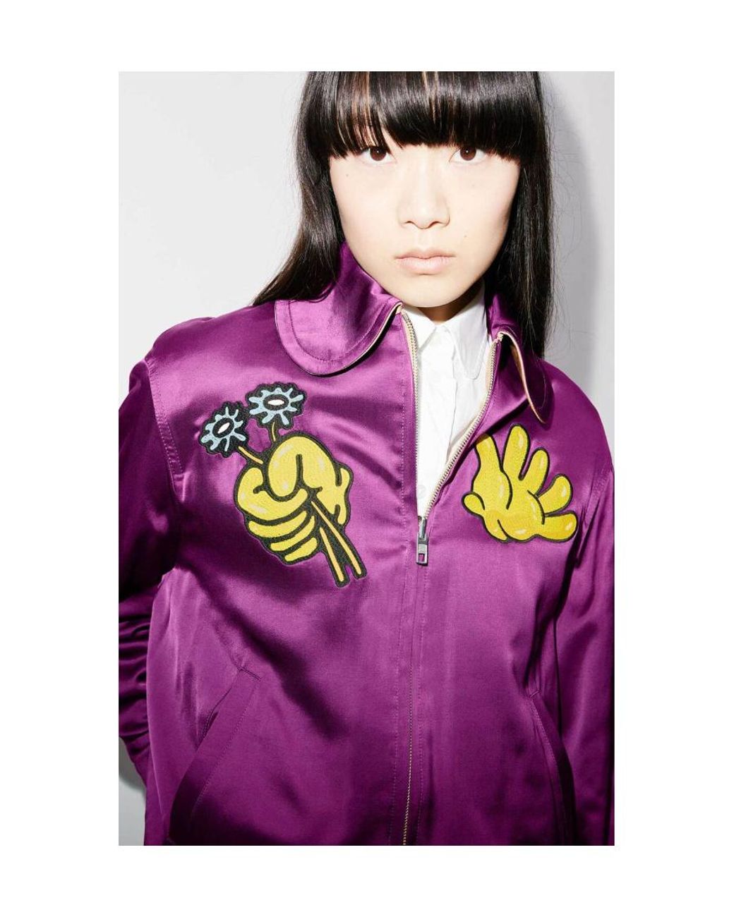 KENZO Purple Boke Boy Reversible Zipped Jacket