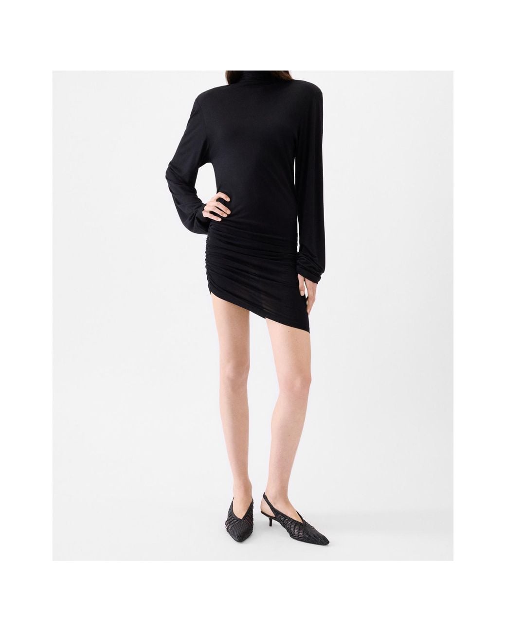 Jacquemus Black The Spallina Long-Sleeved Dress