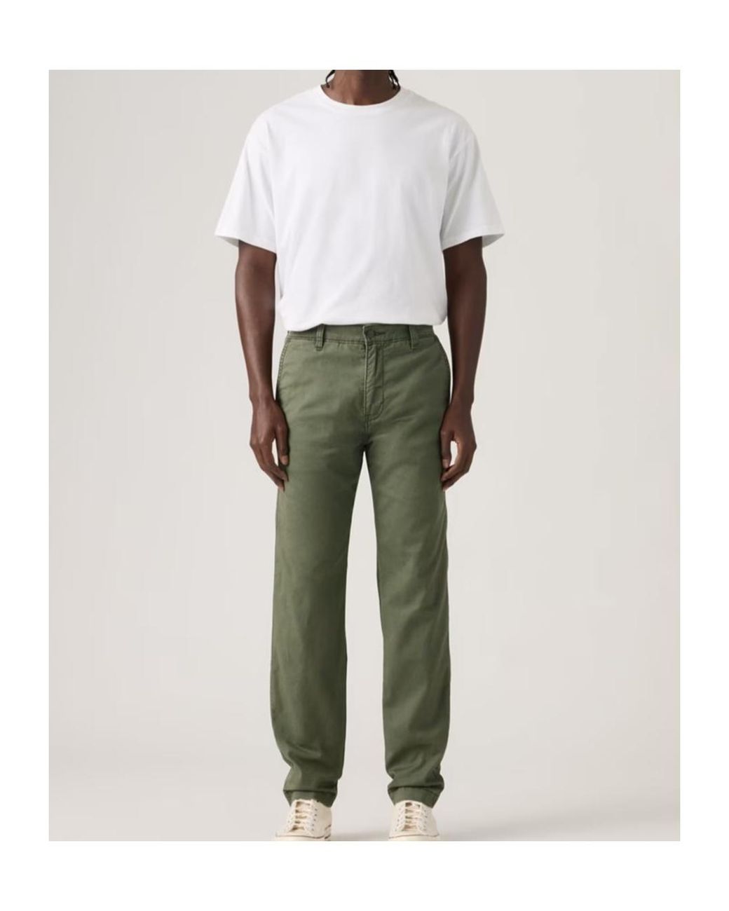 Levi's Green Cotton Chinos for men