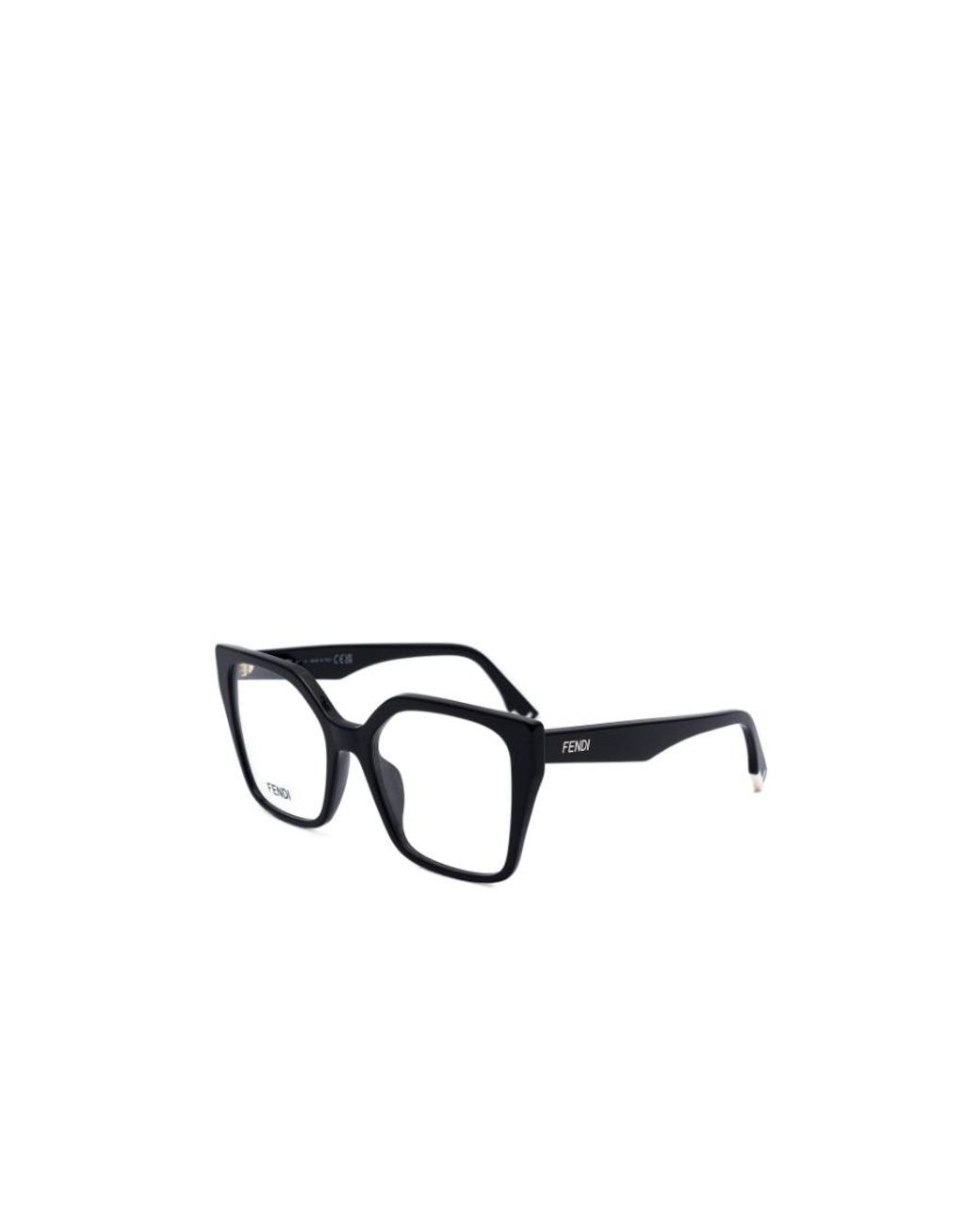 Fendi Metallic Eyewear Square Frame Glasses for men