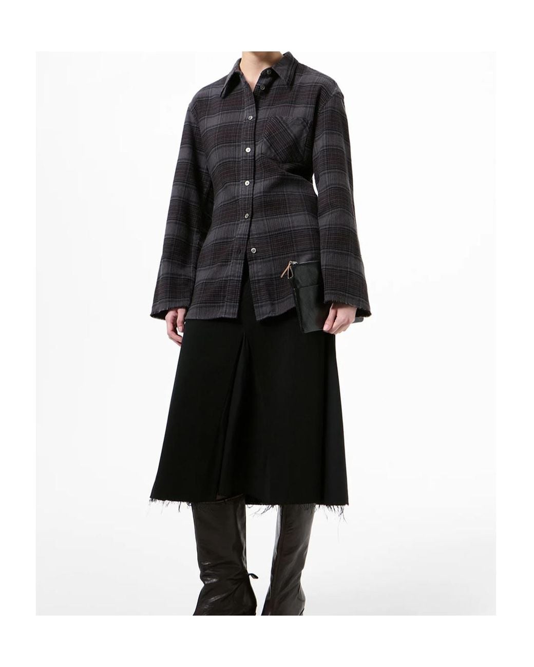 Our Legacy Black Daisy Checked Shirt