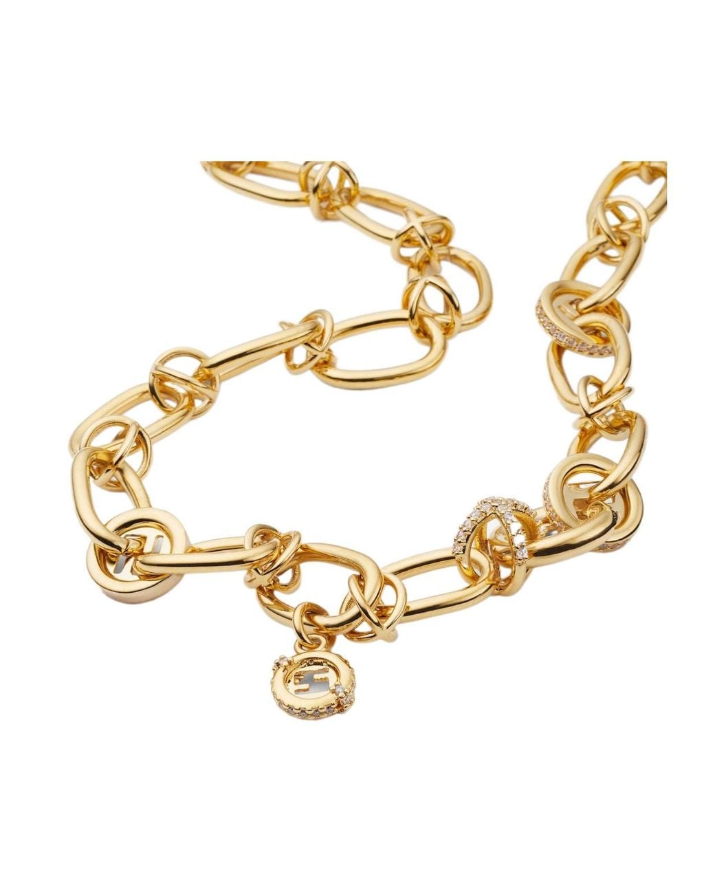 Fendi Metallic Colored Necklace