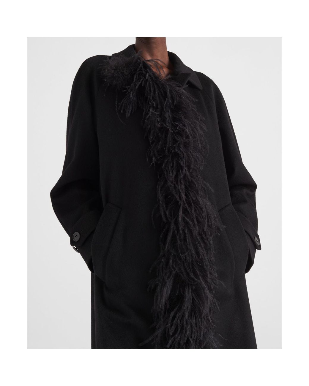 Prada Black Single-Breasted Coats