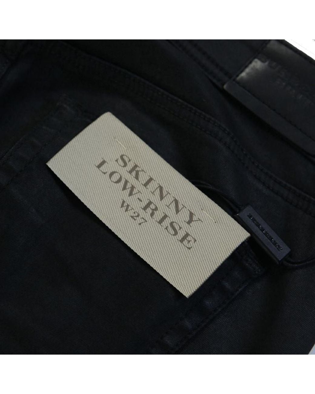 Burberry Black Belt-Loop Jeans
