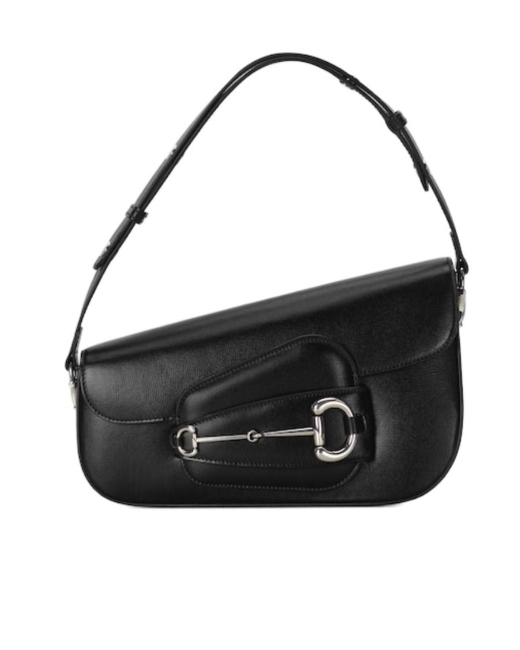 Gucci Black Horsebit 1955 Shoulder Bag for men