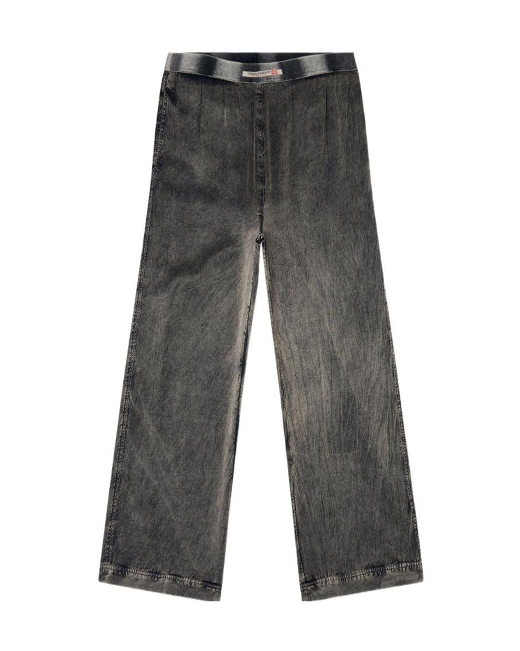 DIESEL Gray Zayne Wide-Leg Pants for men