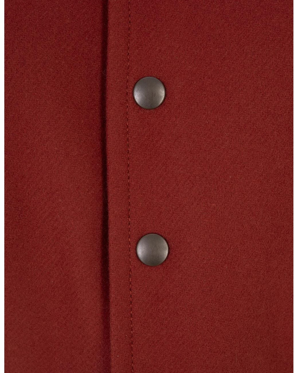 DSquared² Red Logo-Patch Panelled Bomber Jacket