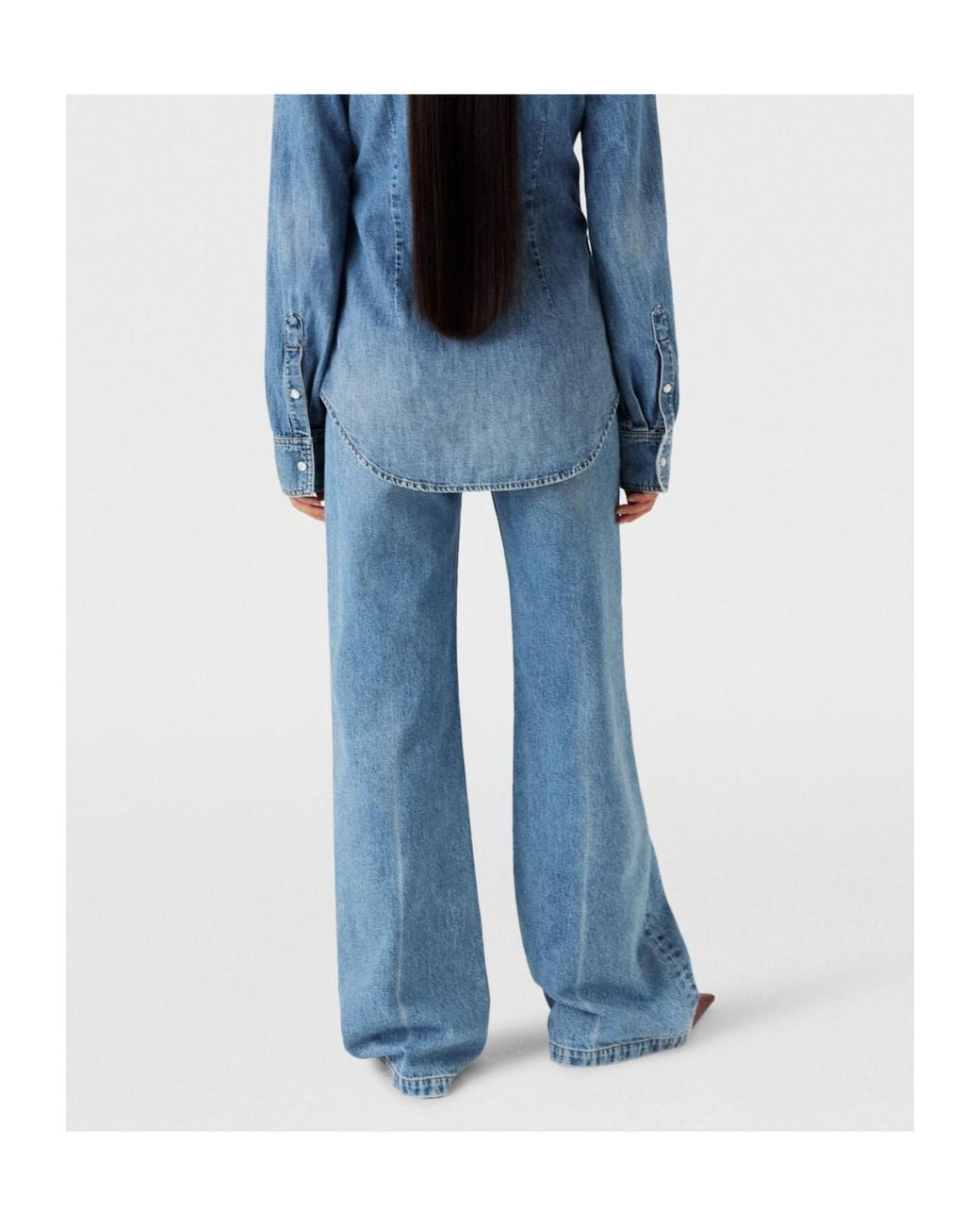 Stella McCartney Blue Straight Leg Jeans