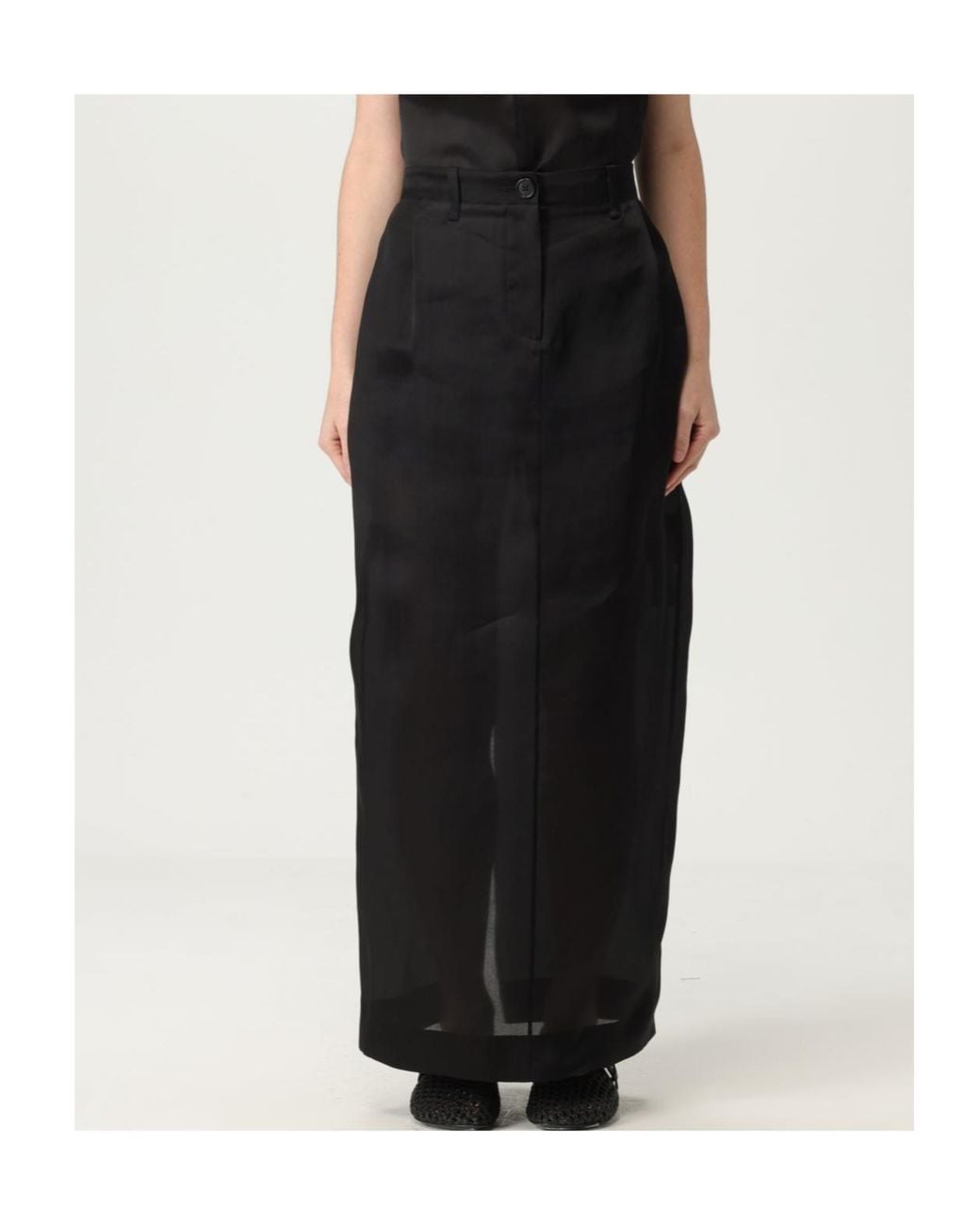 Khaite Black Lucian Maxi Skirt