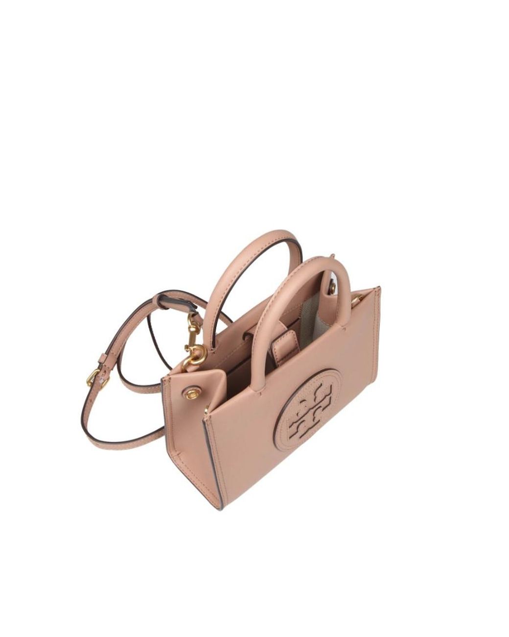 Tory Burch Pink Ella Bio Mini Top Handle Bag