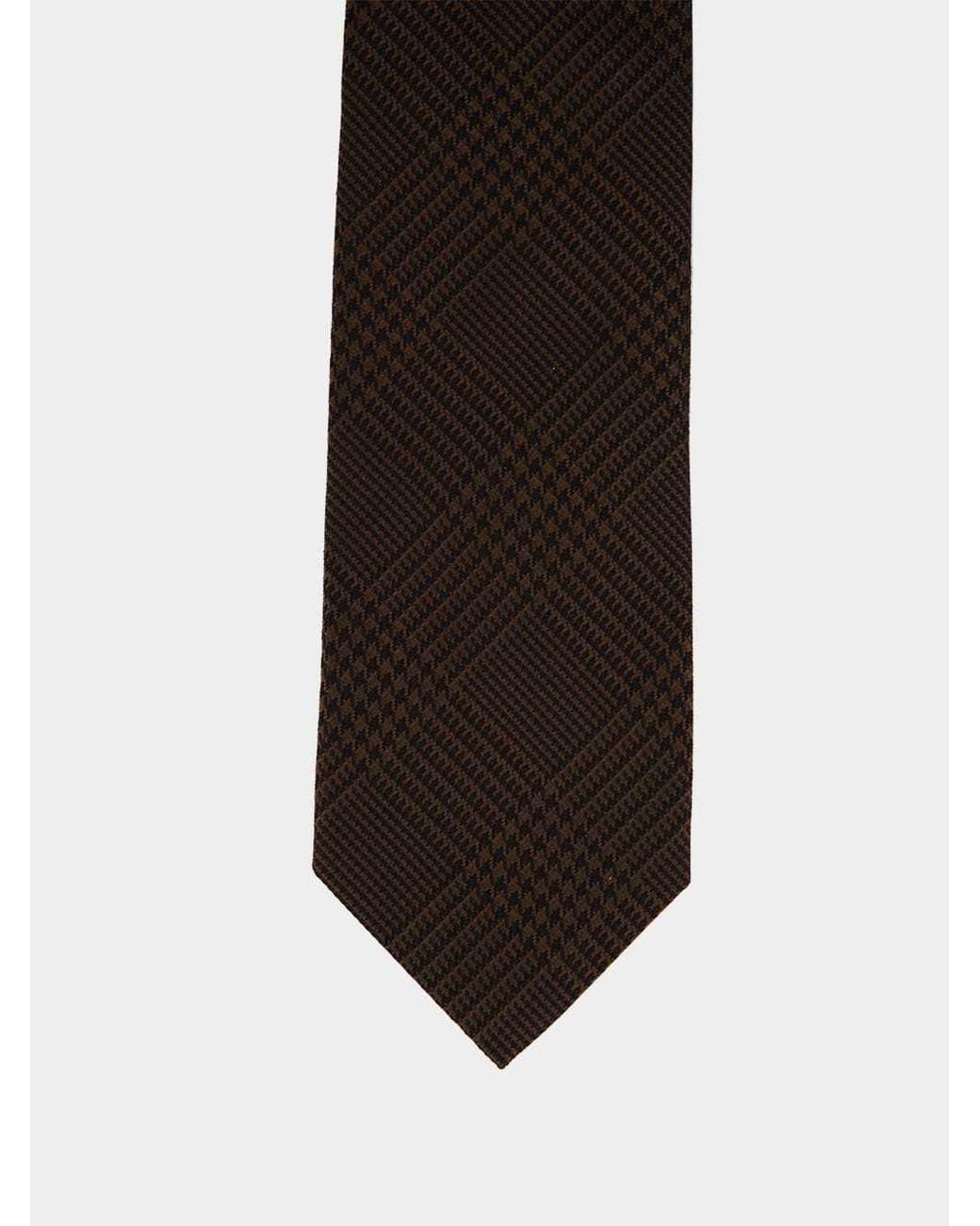 Tom Ford Black Houndstooth Silk Tie for men