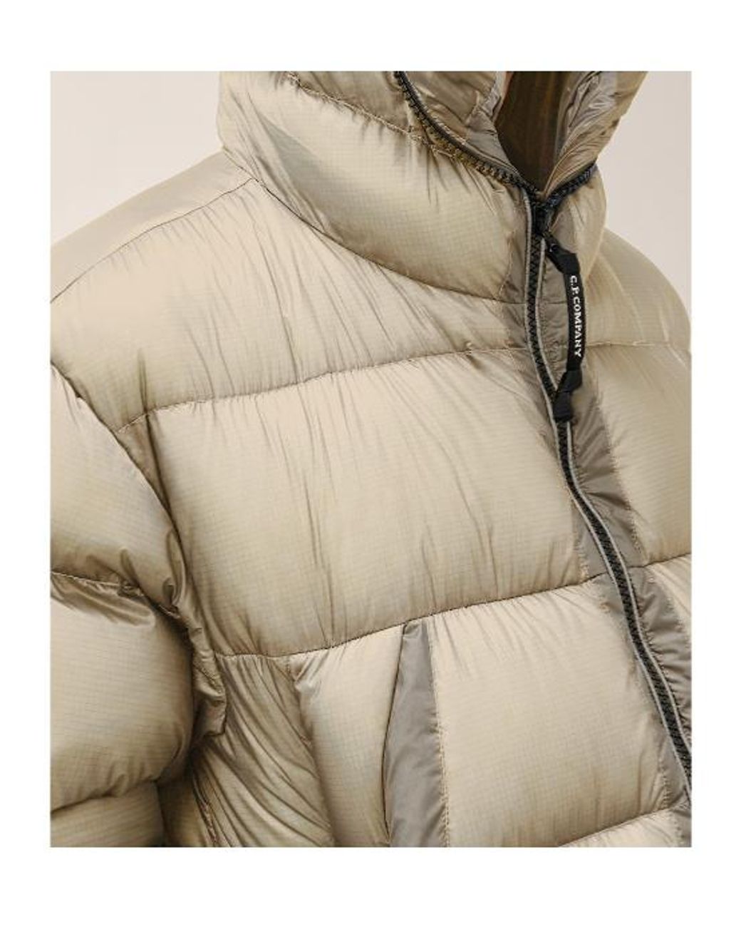 C P Company Natural Explorer Hooded Down Jacket for men