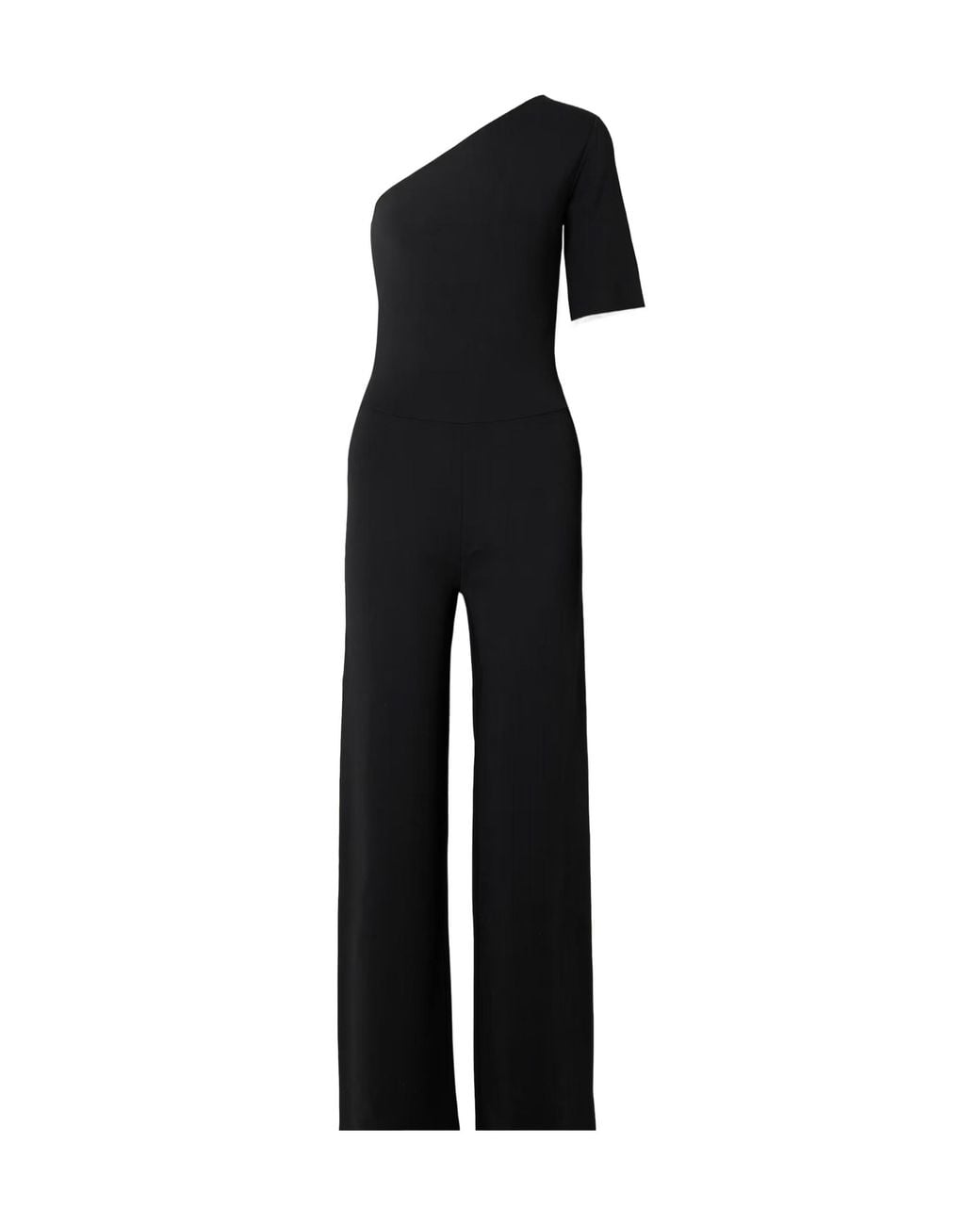 Stella McCartney Black One-Shoulder Jumpsuit