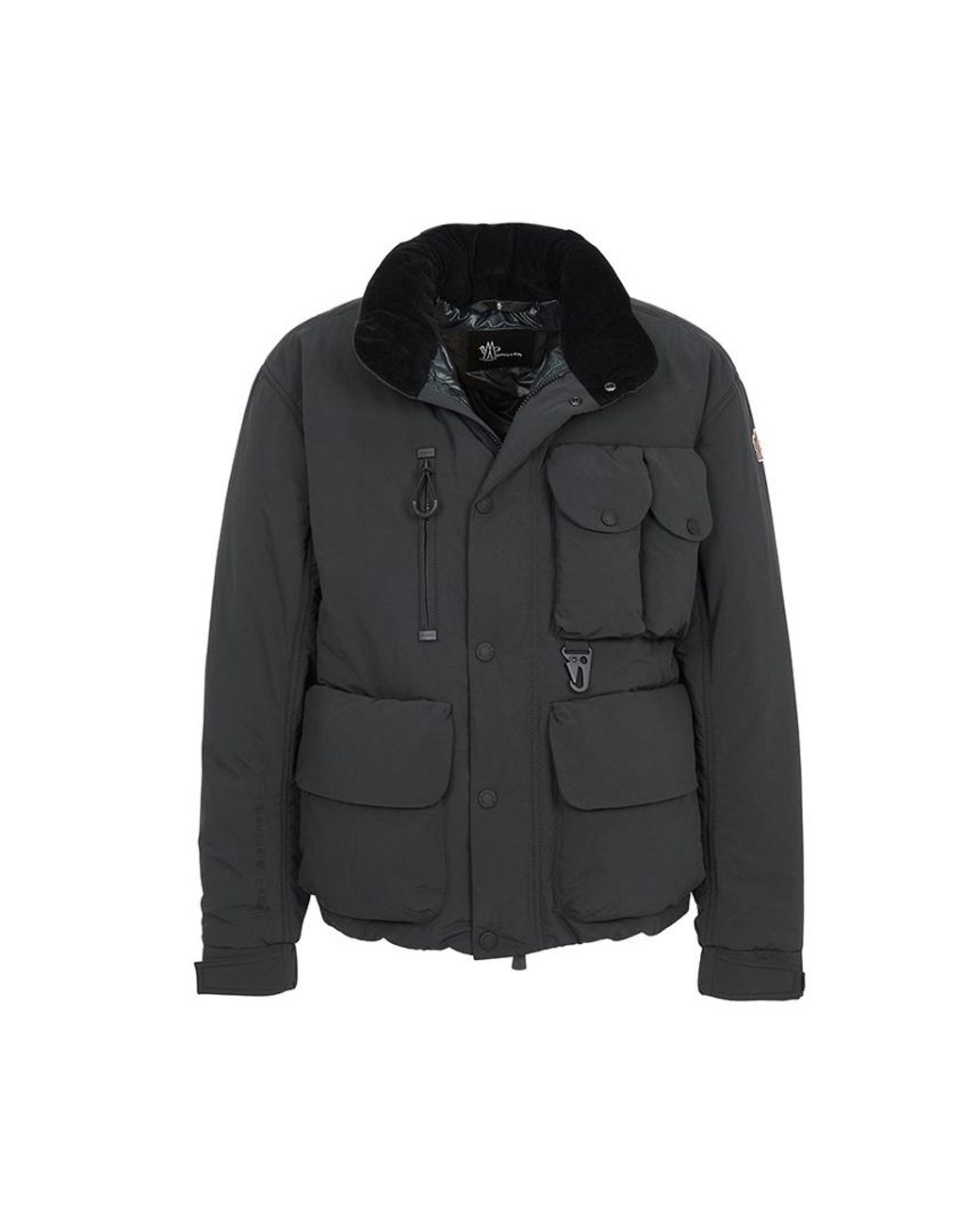 Moncler Black Long-Sleeved Down Jacket for men