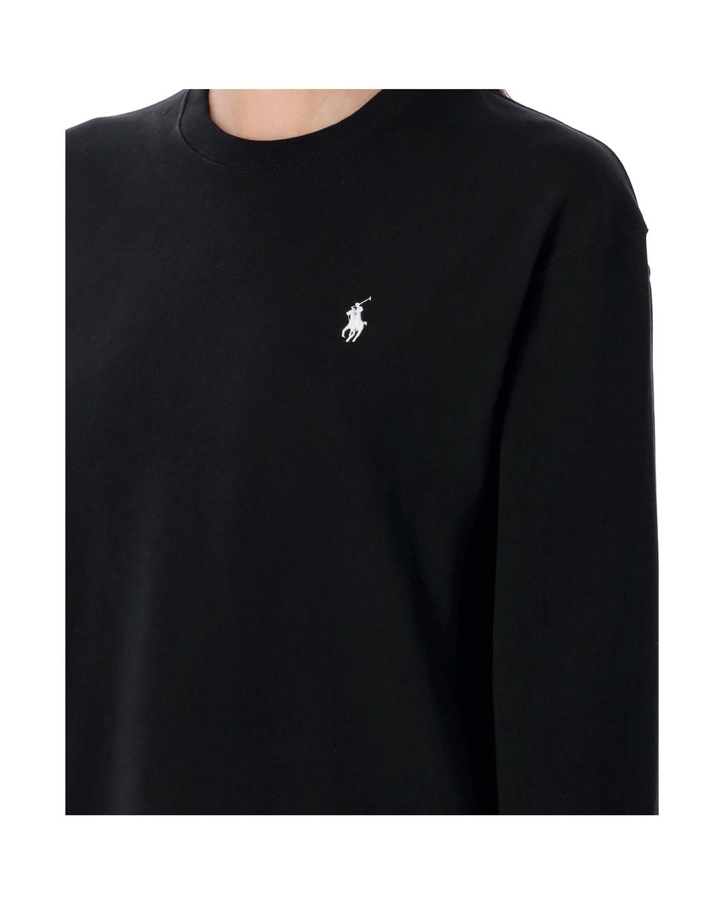 Polo Ralph Lauren Black Logo Embroidered Crewneck T-Shirt