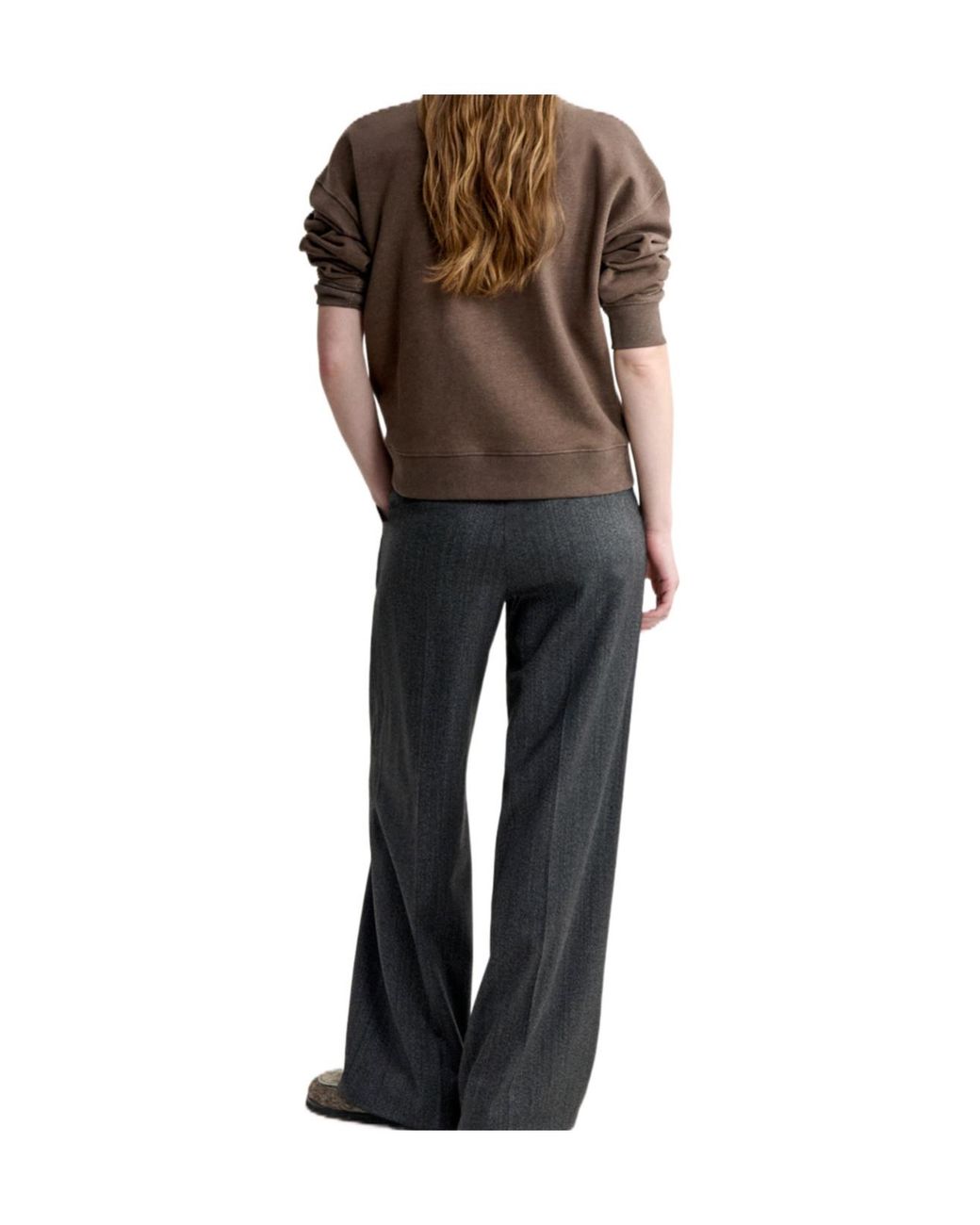 Maison Kitsuné Brown Maison Kitsuné Baby Fox Half Zip Sweatshirt