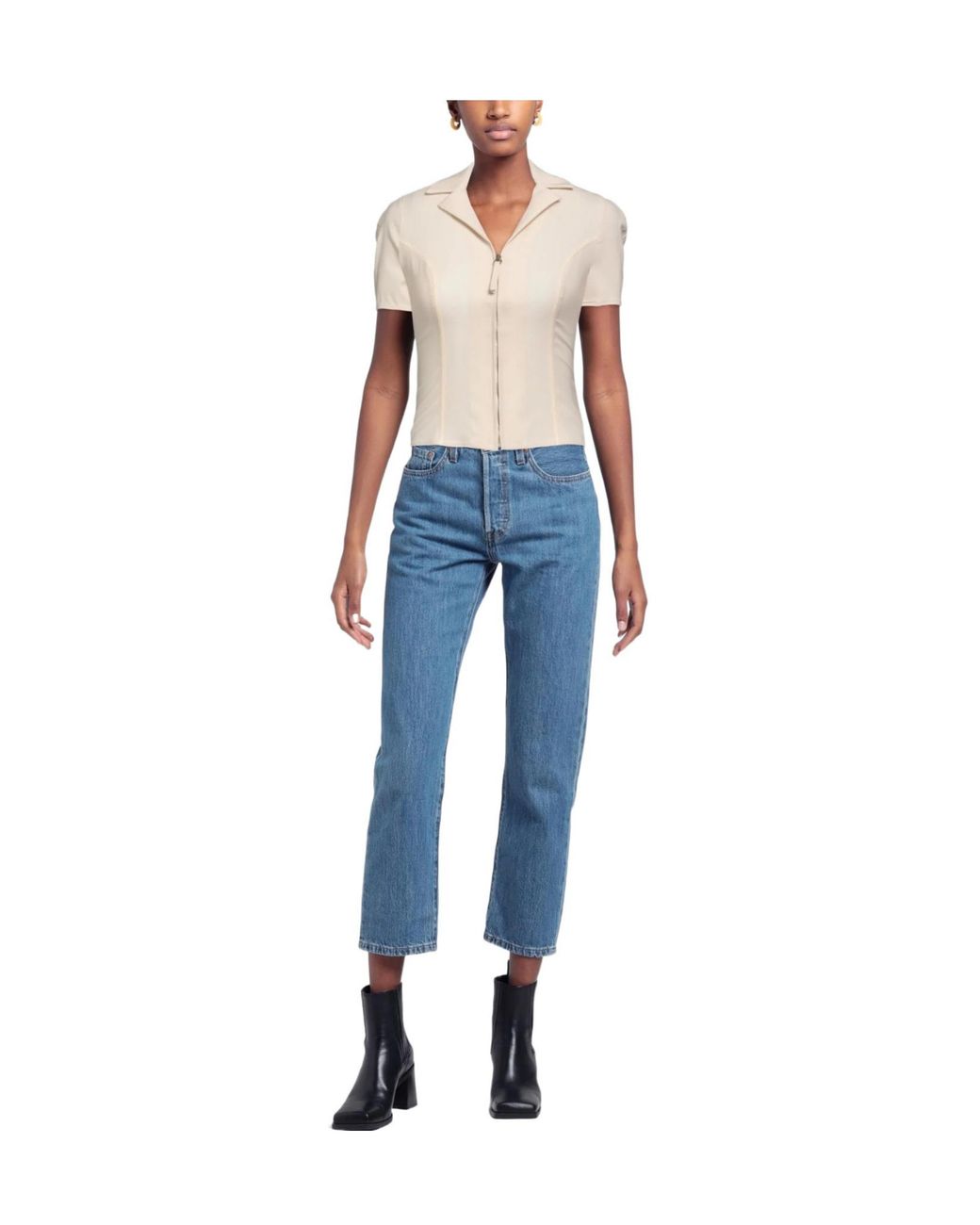 Jacquemus Natural Solid Colour Shirts