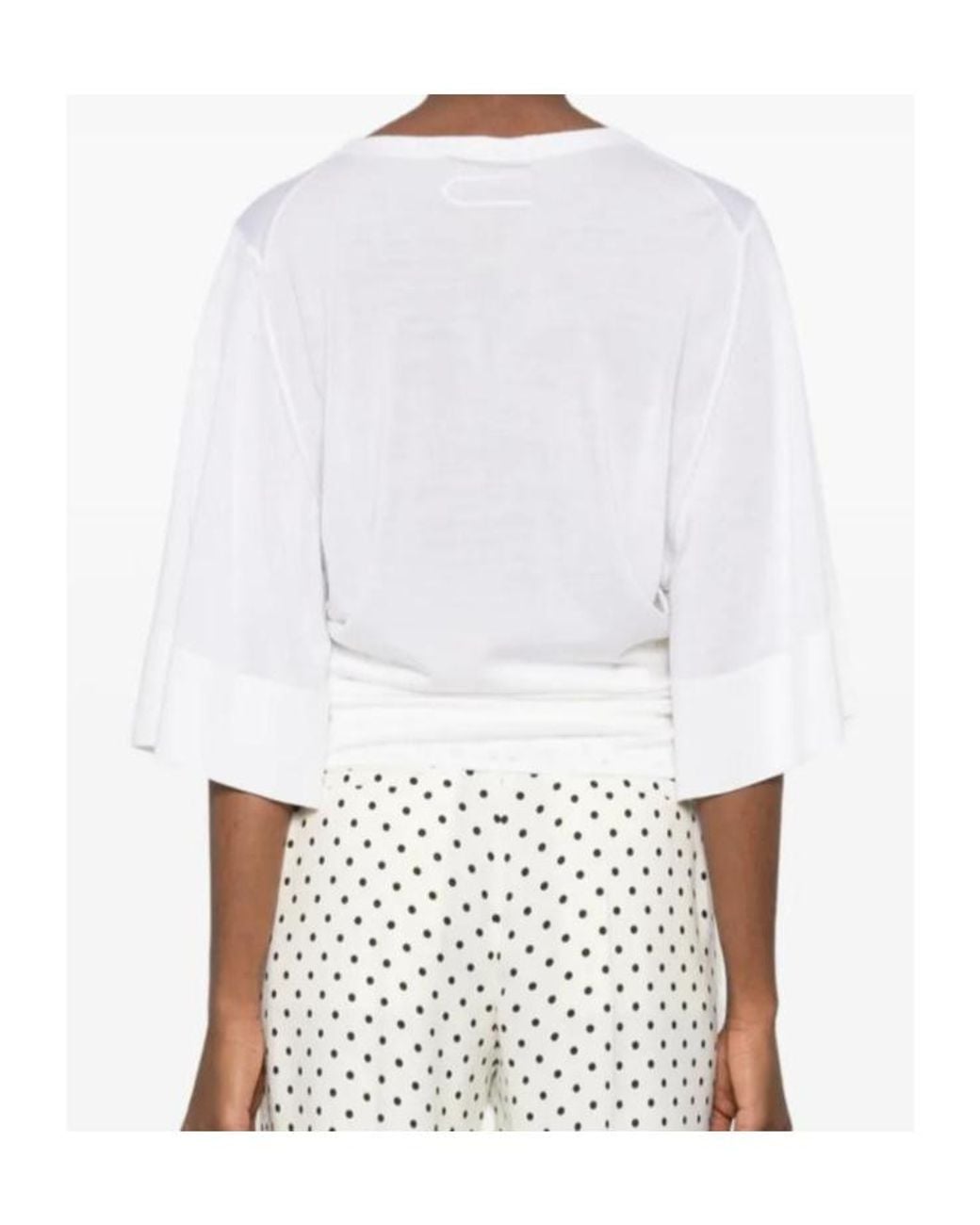 Jacquemus White Mananco Short-Sleeved Jumper