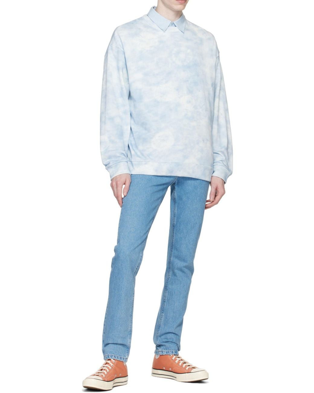A.P.C. Blue Buttoned Short Sleeved Shirt for men