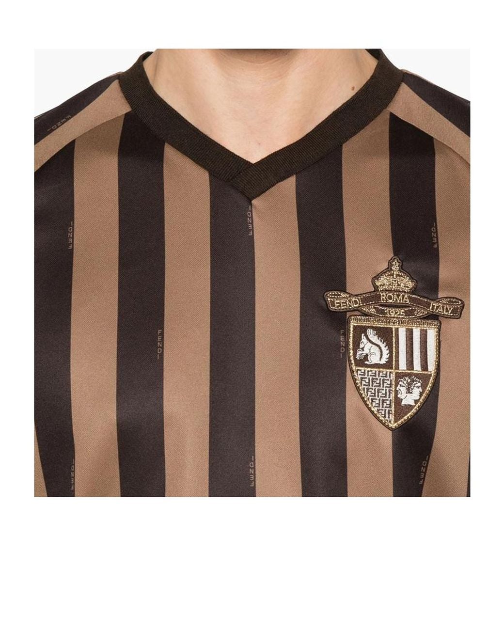 Fendi Brown T-Shirt And Polo Shirt for men