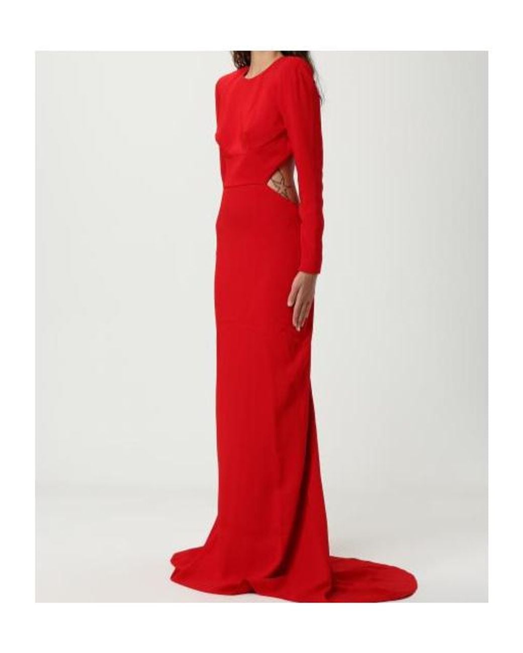 Stella McCartney Red Long-Sleeved Dress