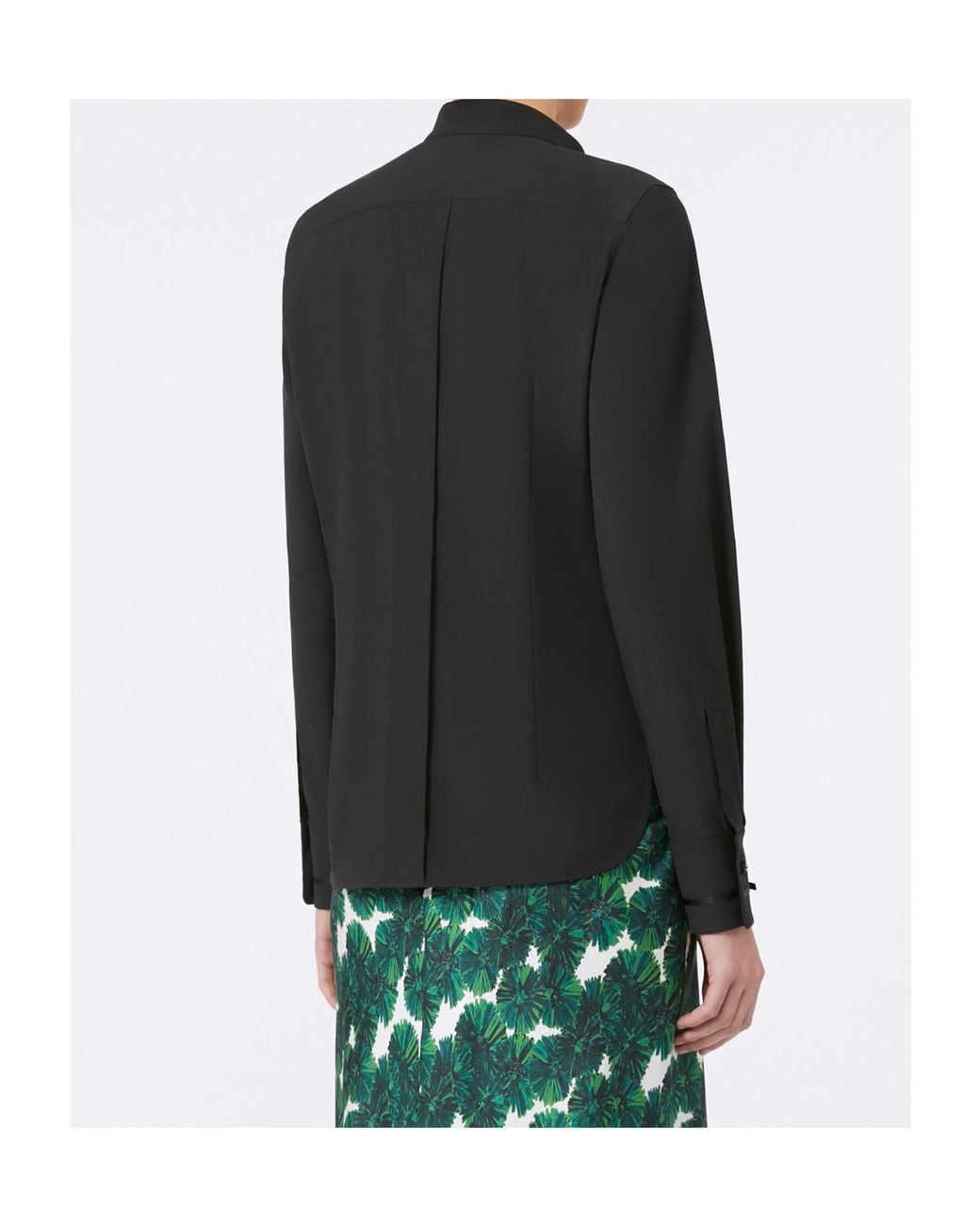 Max Mara Black Otranto Long-Sleeved Blouse