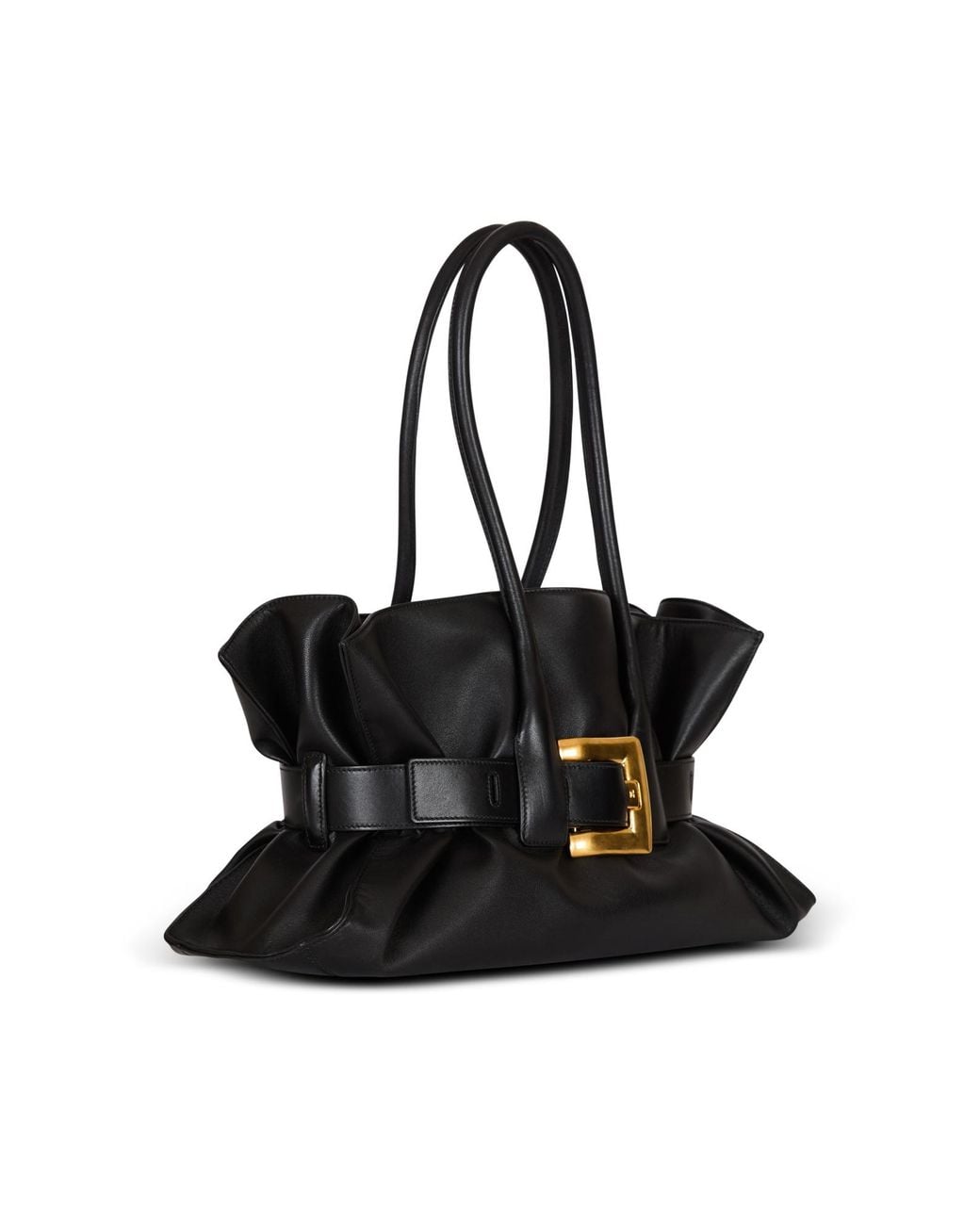 Balmain Black Large Calfskin Anthem Bag